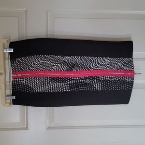 Bisou Bisou zipper pencil skirt